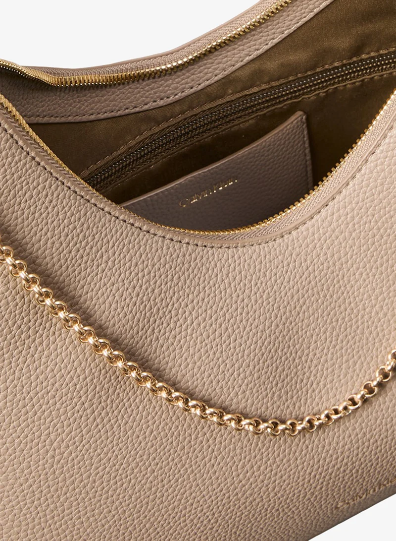 CALVIN KLEIN  Pebbled Jewellery Chain Hobo Bag for Women | Best Price UAE